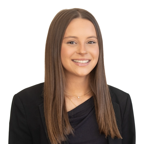 Smiling woman in black blazer portrait